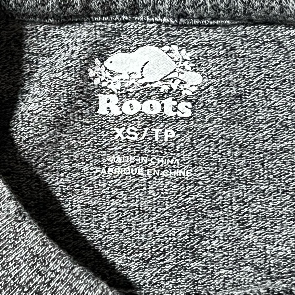 Roots Heather Gray‎ Tee with White Logo - Picture 4 of 5